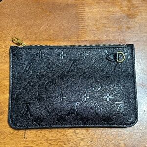 Louis Vuitton Black Embossed Clutch